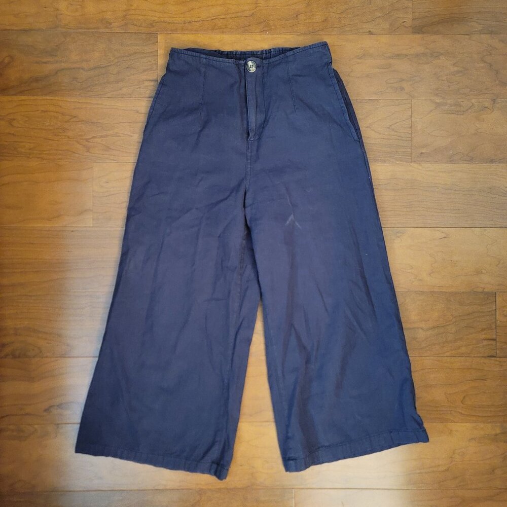 Good Luck Gem Wide Leg Pant Color Navy Size XS